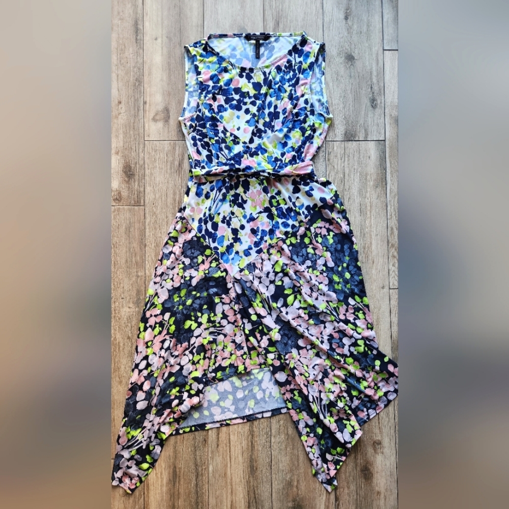 BCBGmaxazria Ezra Floral Asymetrical Dress M